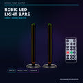 Vivitar RGBIC LED light bars 2-pack with remote for gaming setup