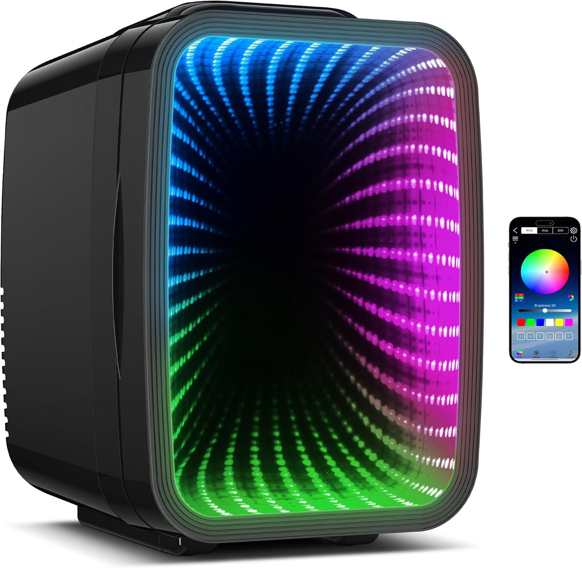 Mini Fridge 4L/6 Can with APP Light Controller for Gaming Room