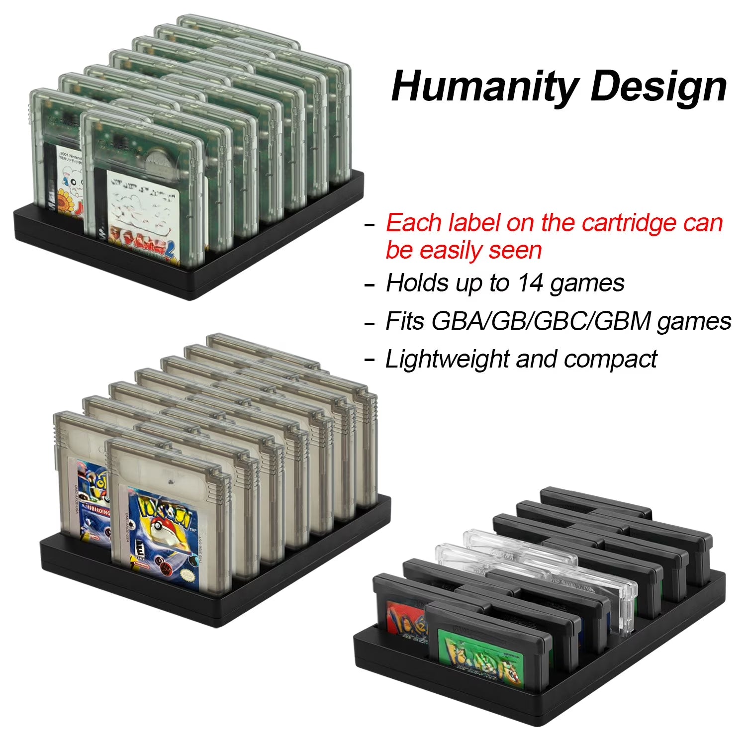 14-Slot Game Boy Advance Cartridge Stand