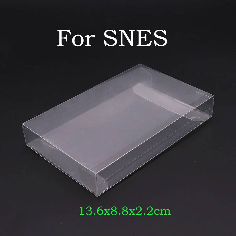 10-Pack Clear Retro Game Cartridge Protectors