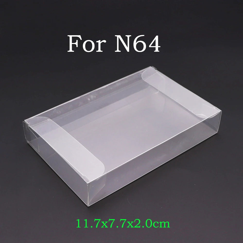 10-Pack Clear Retro Game Cartridge Protectors
