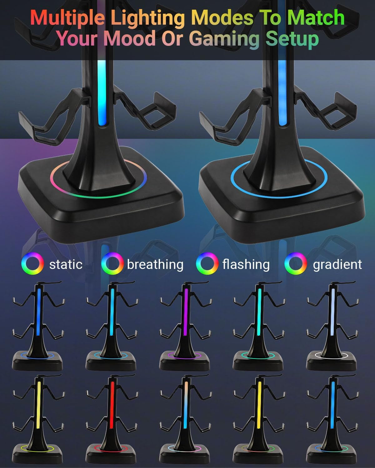 RGB Controller & Headset Stand