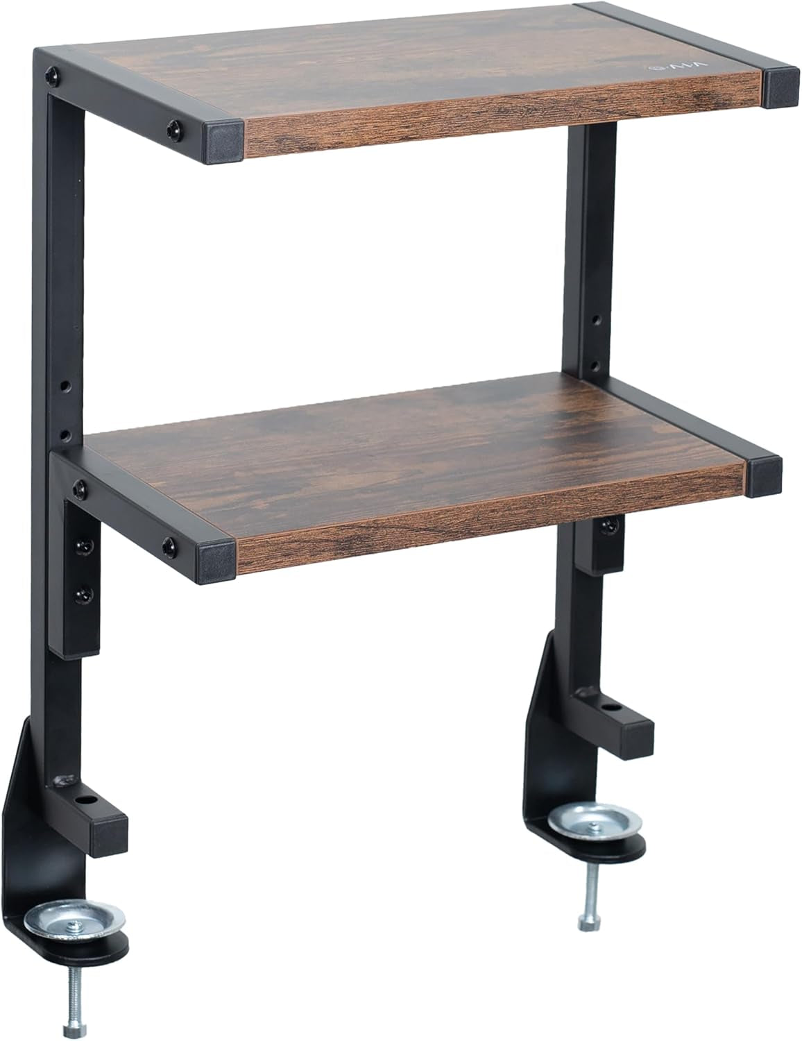 2-Tier Desk Storage Shelf – Vintage Brown