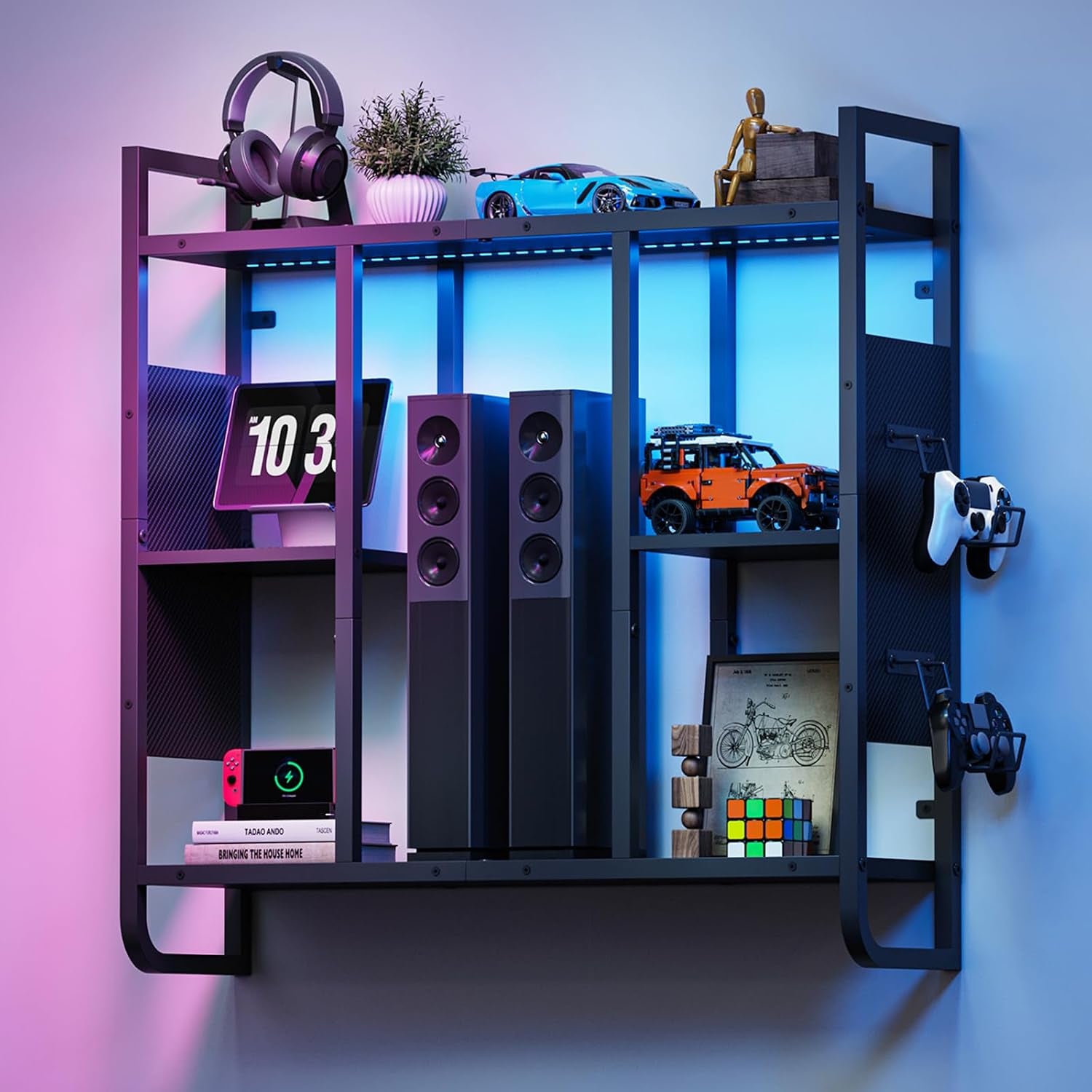 28.5″ 3-Tier LED Gaming Display Shelf