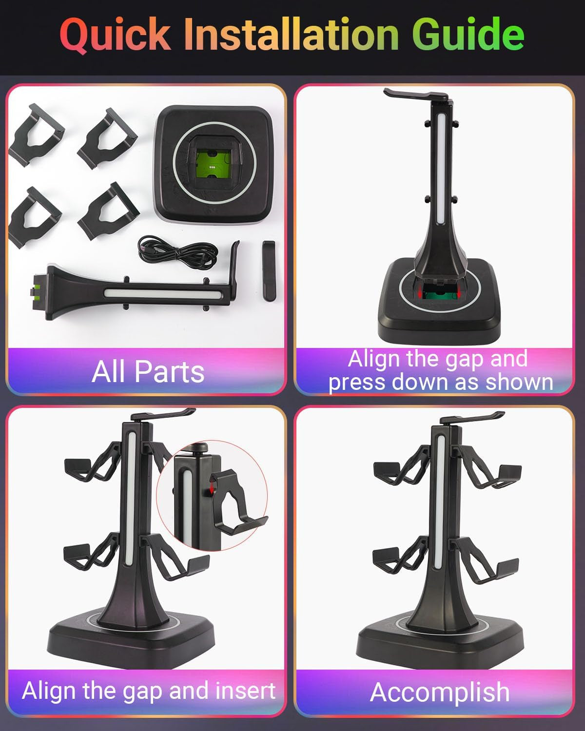 RGB Controller & Headset Stand