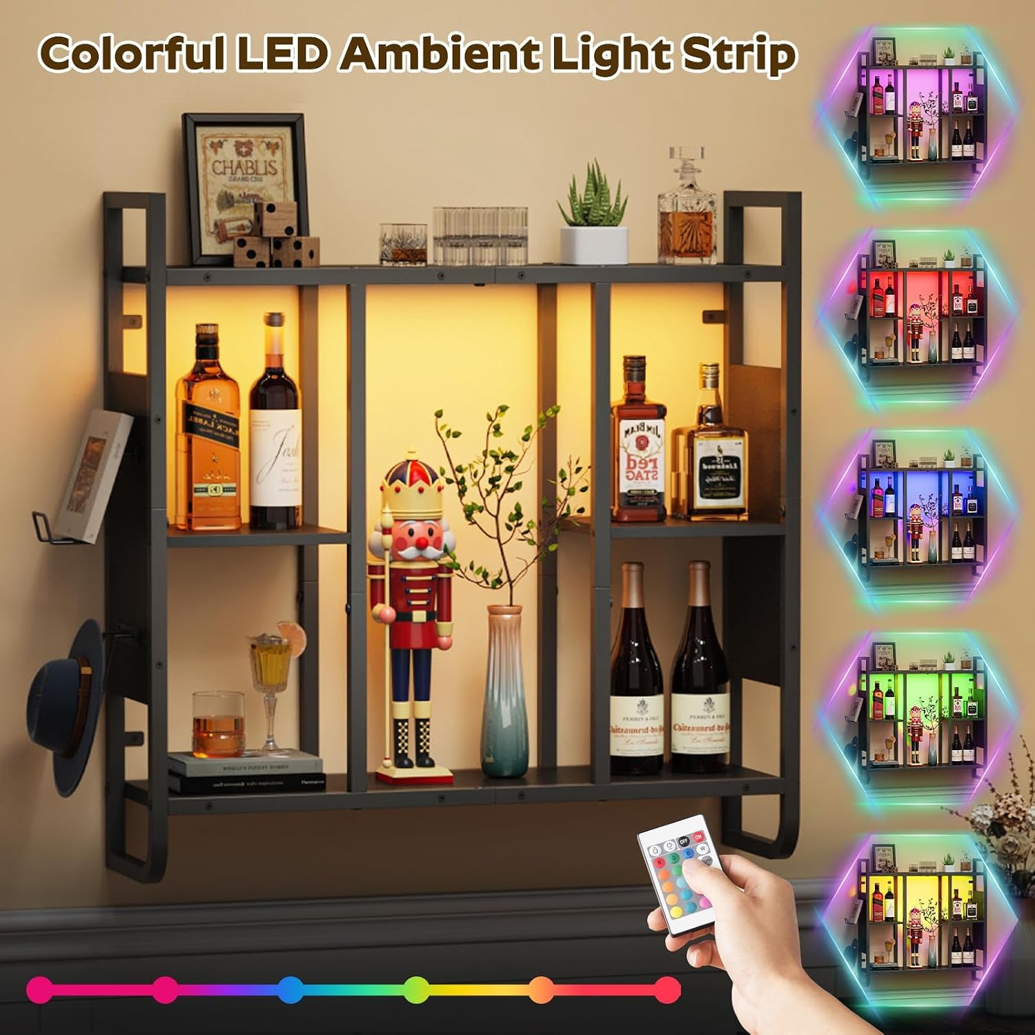 28.5″ 3-Tier LED Gaming Display Shelf