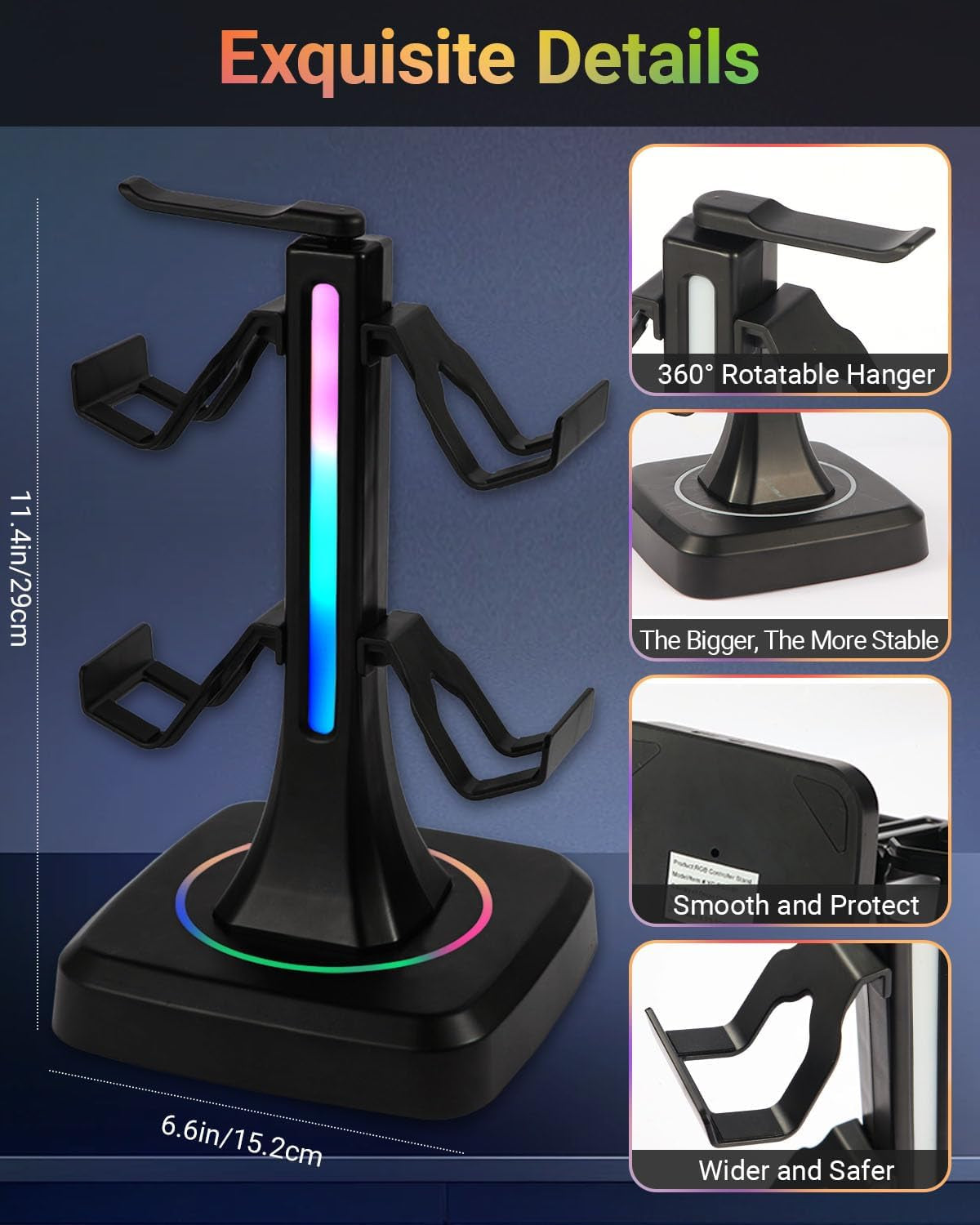 RGB Controller & Headset Stand