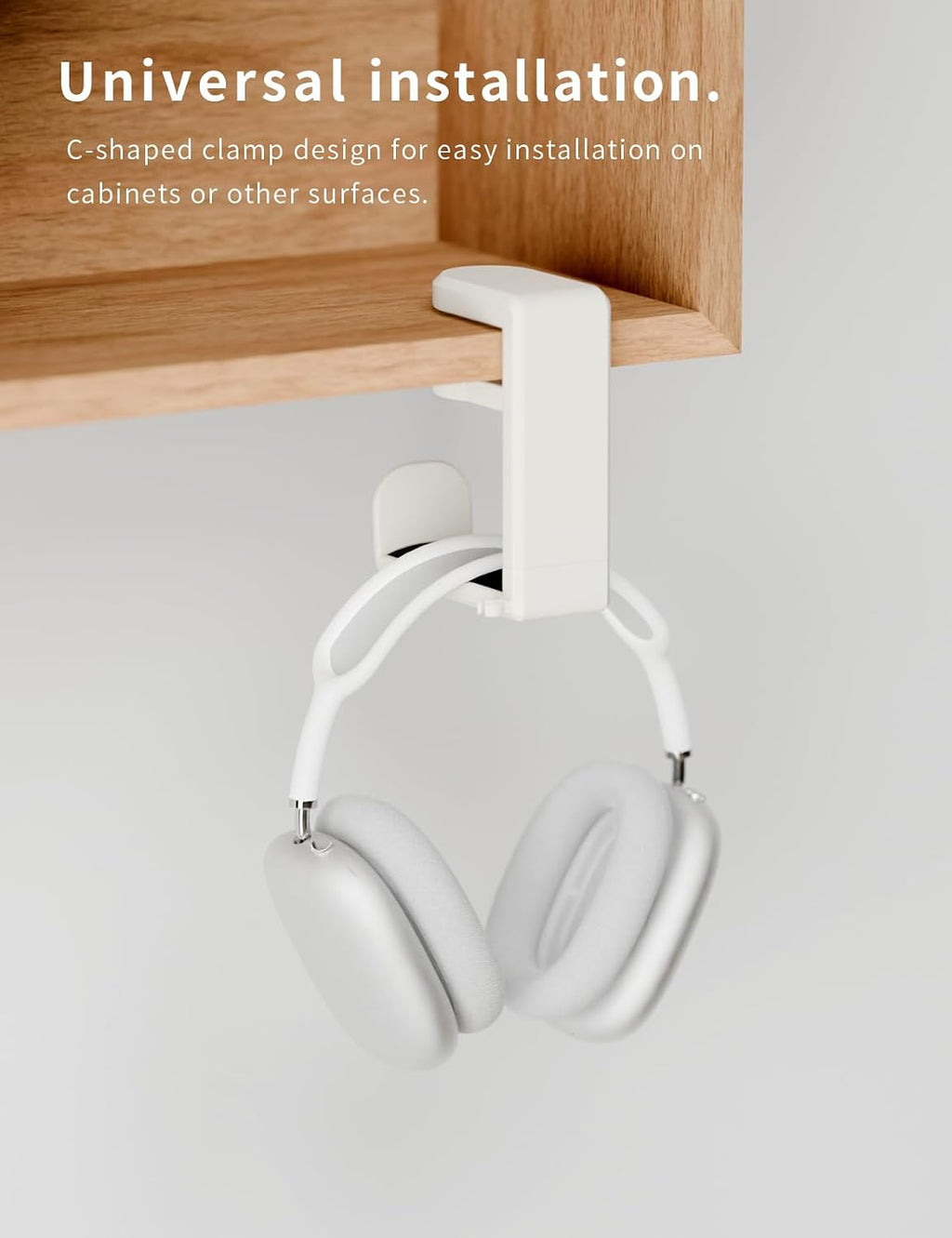 360° Under-Desk Headset Hanger
