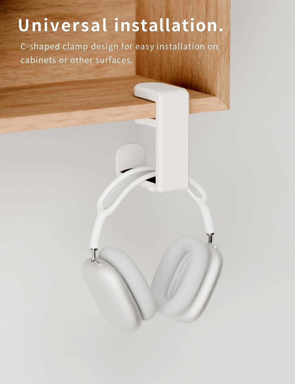 360° Under-Desk Headset Hanger