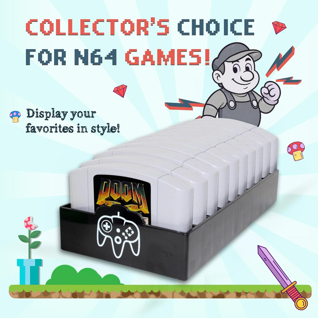 10-Slot N64 Cartridge Storage Holder
