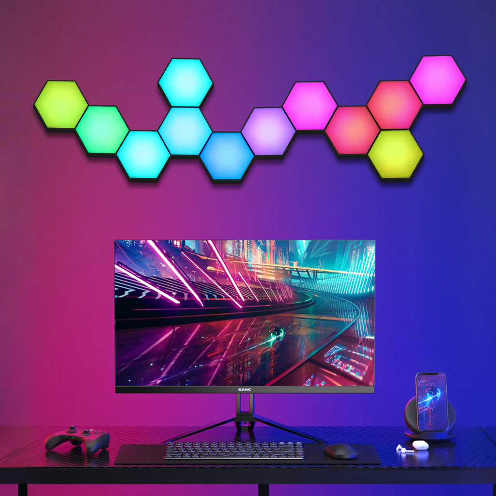 Music-Sync RGB Hexagon Light Panels