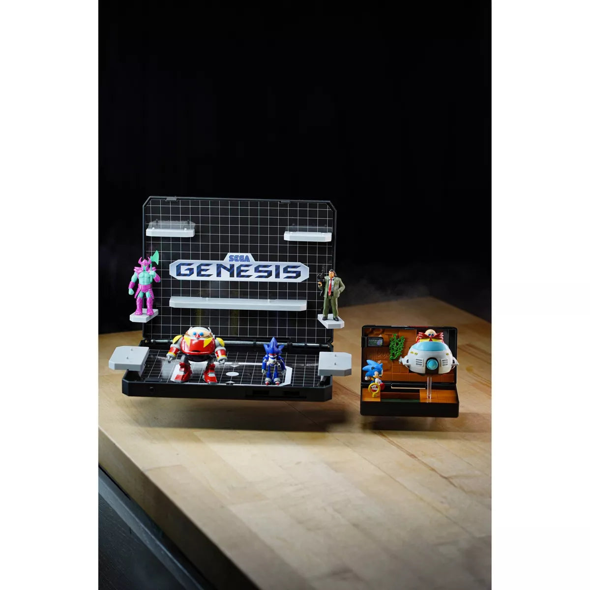 Sega Genesis Display Console - Supervillain Boss Bundle + Sonic 1