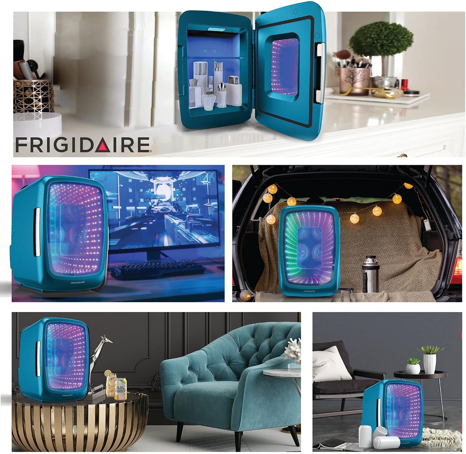 Frigidaire 6-Can RGB Mini Gaming Fridge – 4L