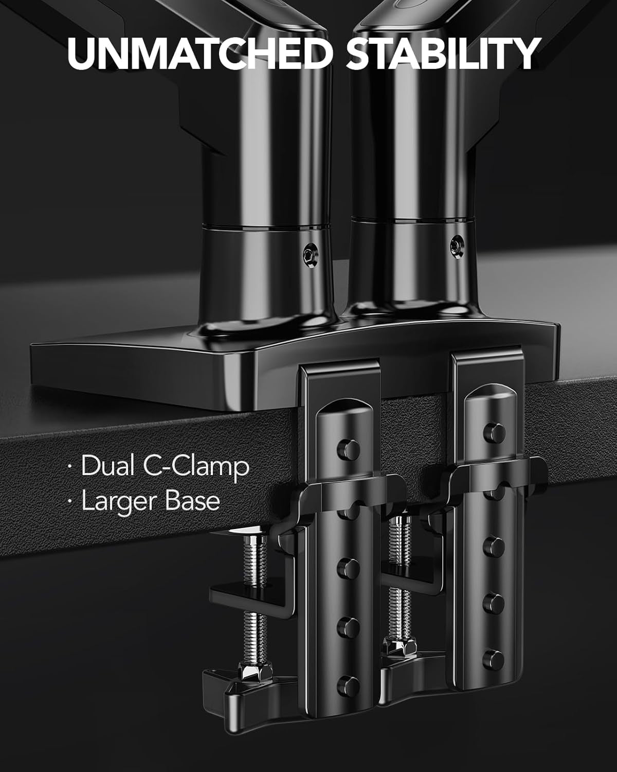 Flowlift™ Full-Motion Dual Monitor Stand