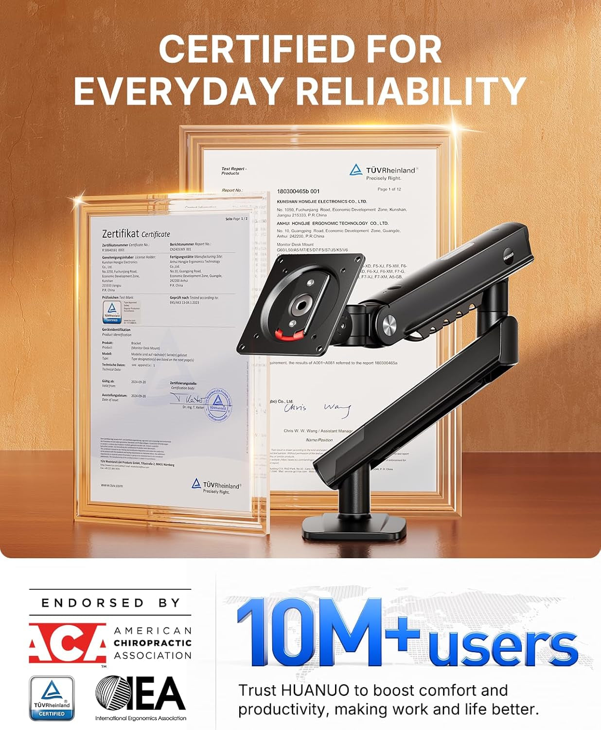 Flowlift™ Pro Single Monitor Mount
