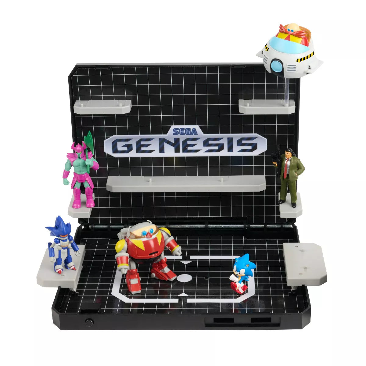 Sega Genesis Display Console - Supervillain Boss Bundle + Sonic 1