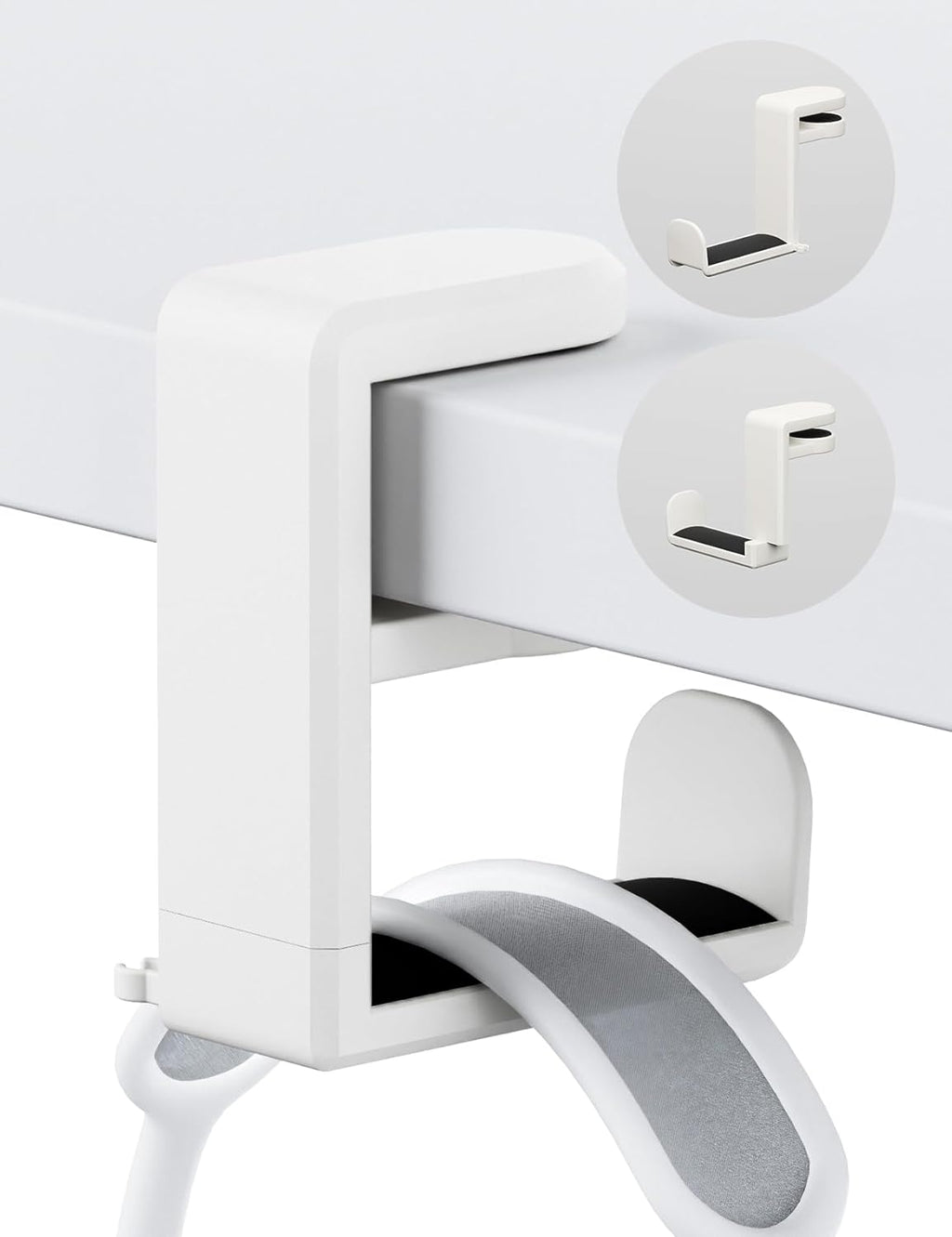 360° Under-Desk Headset Hanger