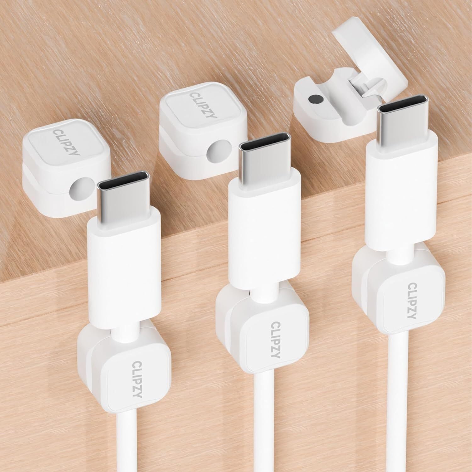 6-Pack Magnetic Cable Clips & Cord Holders