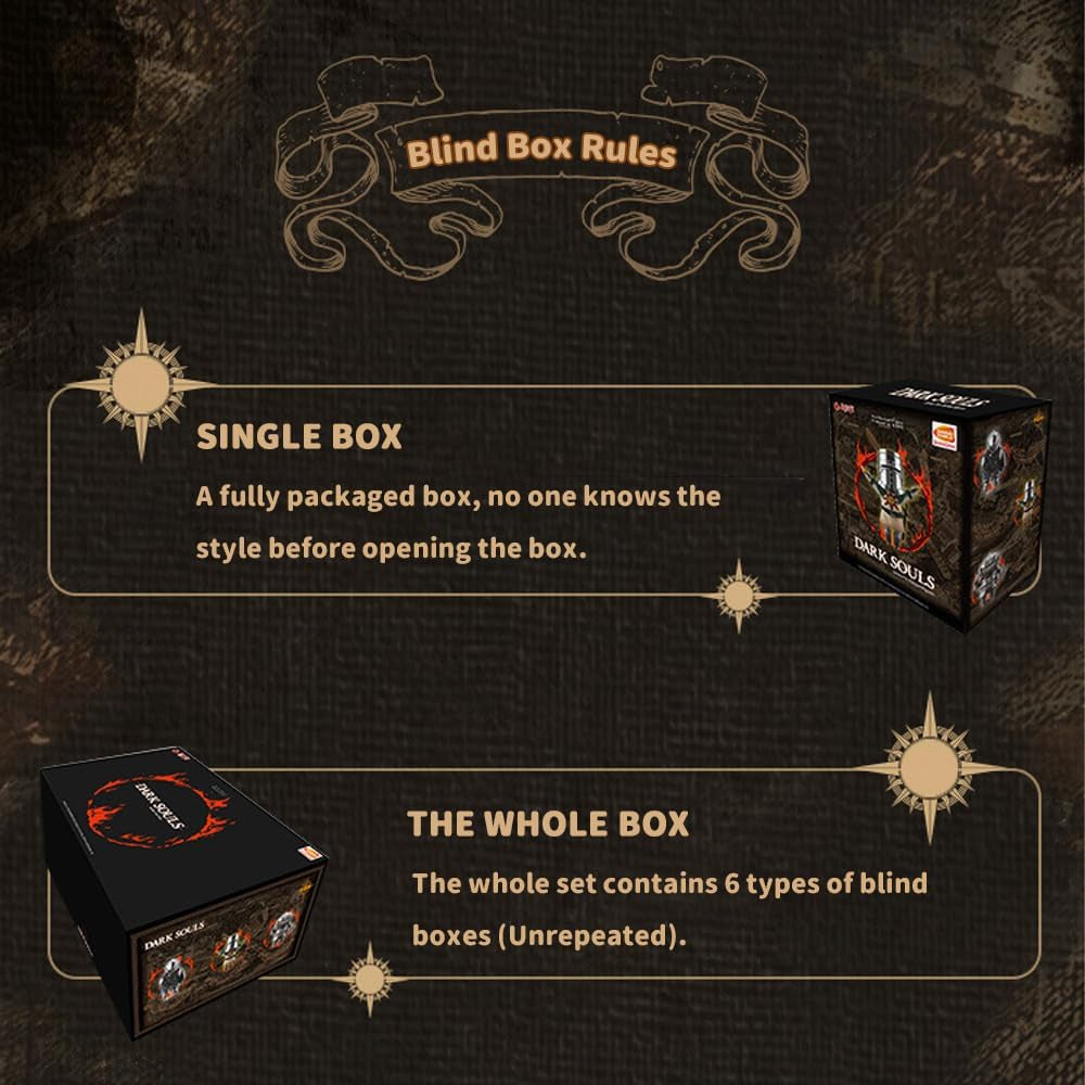 Firelink Dksouls Series 1 1PC Blind Box Figures, Random Design Cute Figures Collectible Toys Birthday Gifts