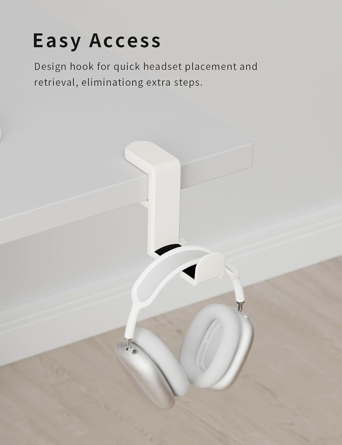 360° Under-Desk Headset Hanger