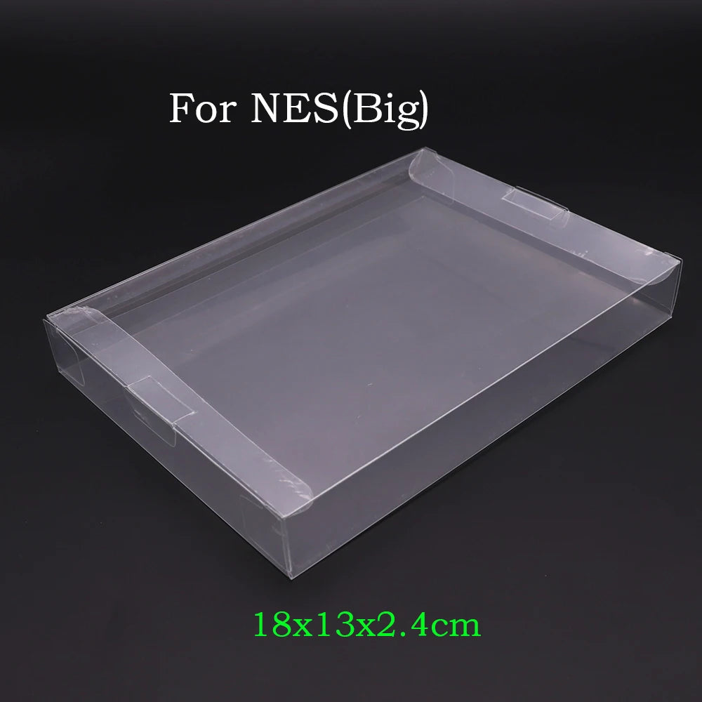 10-Pack Clear Retro Game Cartridge Protectors