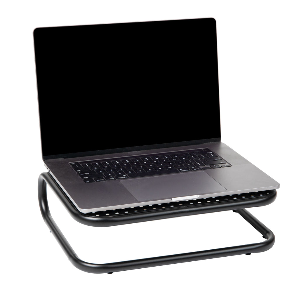 2-Pack Metal Monitor Risers – Black