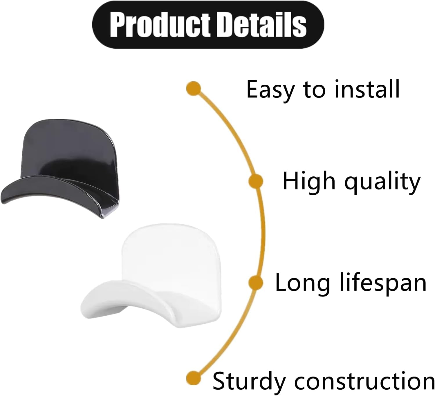 4-Pack Universal Headset Wall Mounts