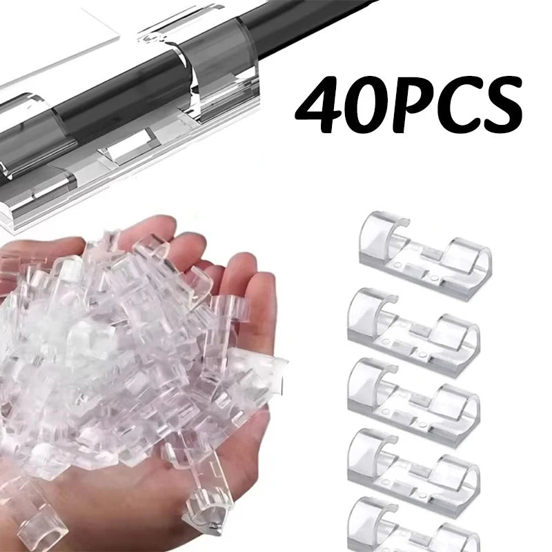 Self-Adhesive Cable Management Clips