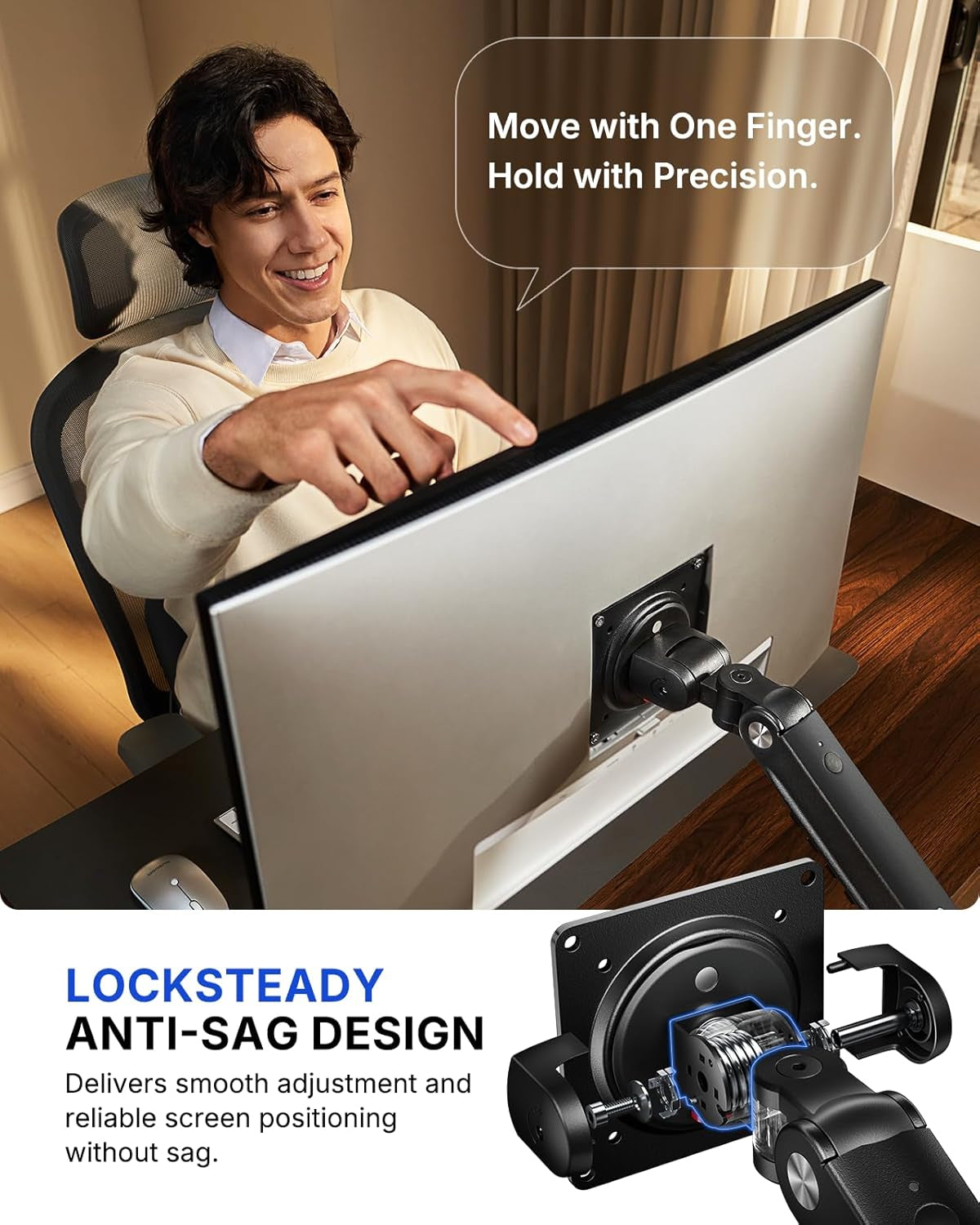 Flowlift™ Pro Single Monitor Mount