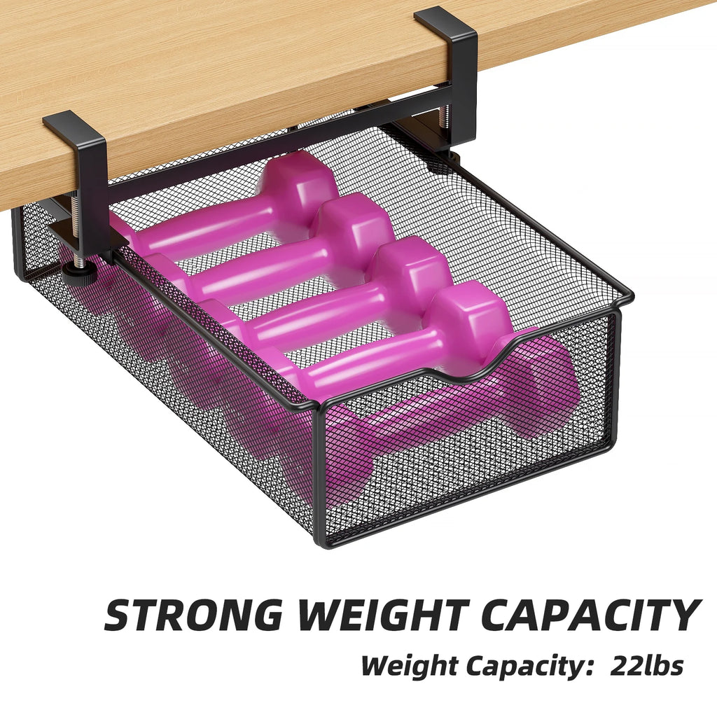 Slide-Out Under-Desk Organizer