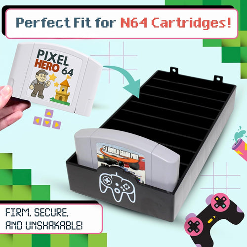 10-Slot N64 Cartridge Storage Holder