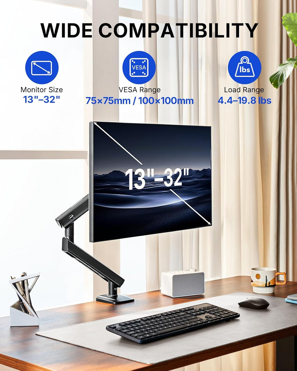 Flowlift™ Pro Single Monitor Mount