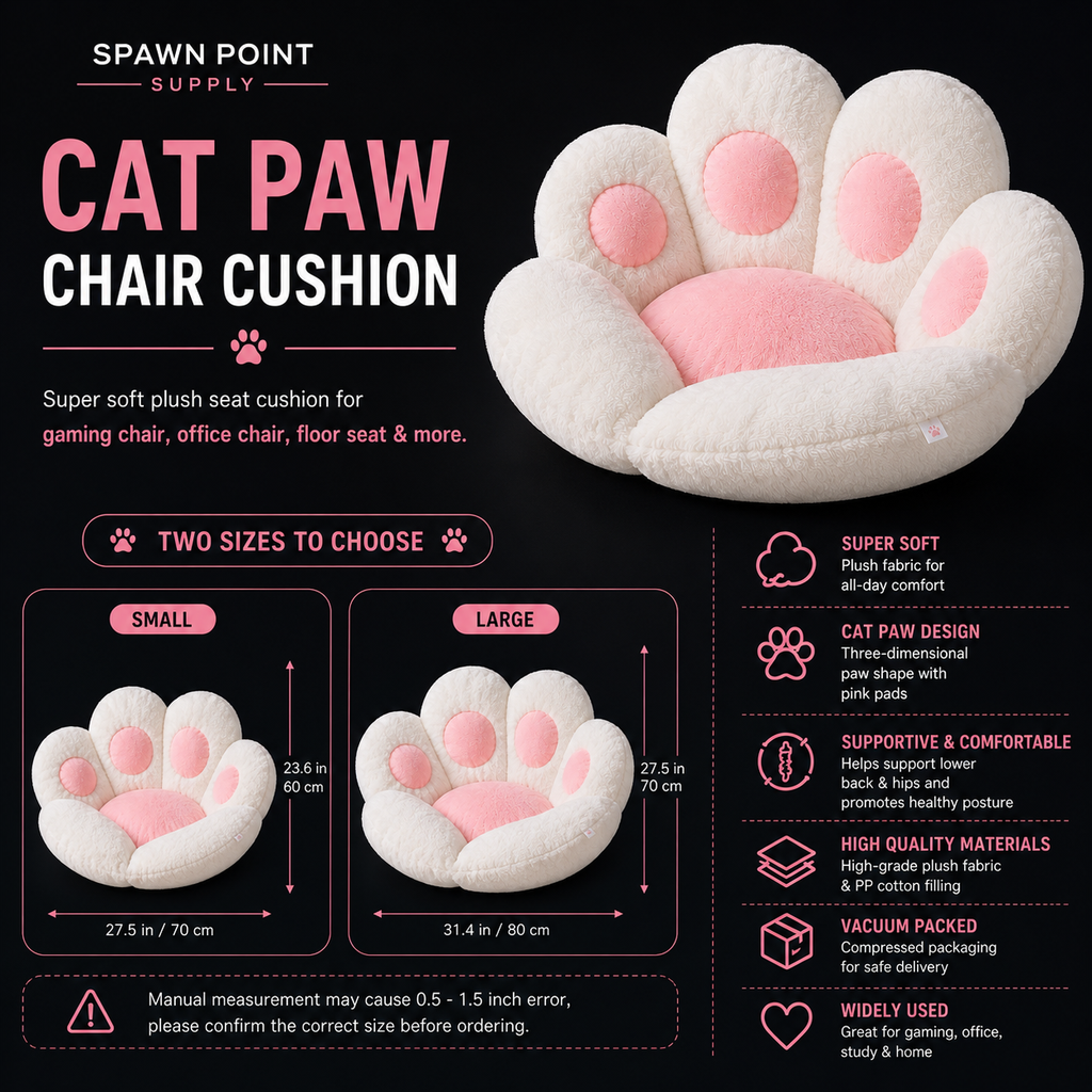 Cat Paw Gaming Chair Cushion