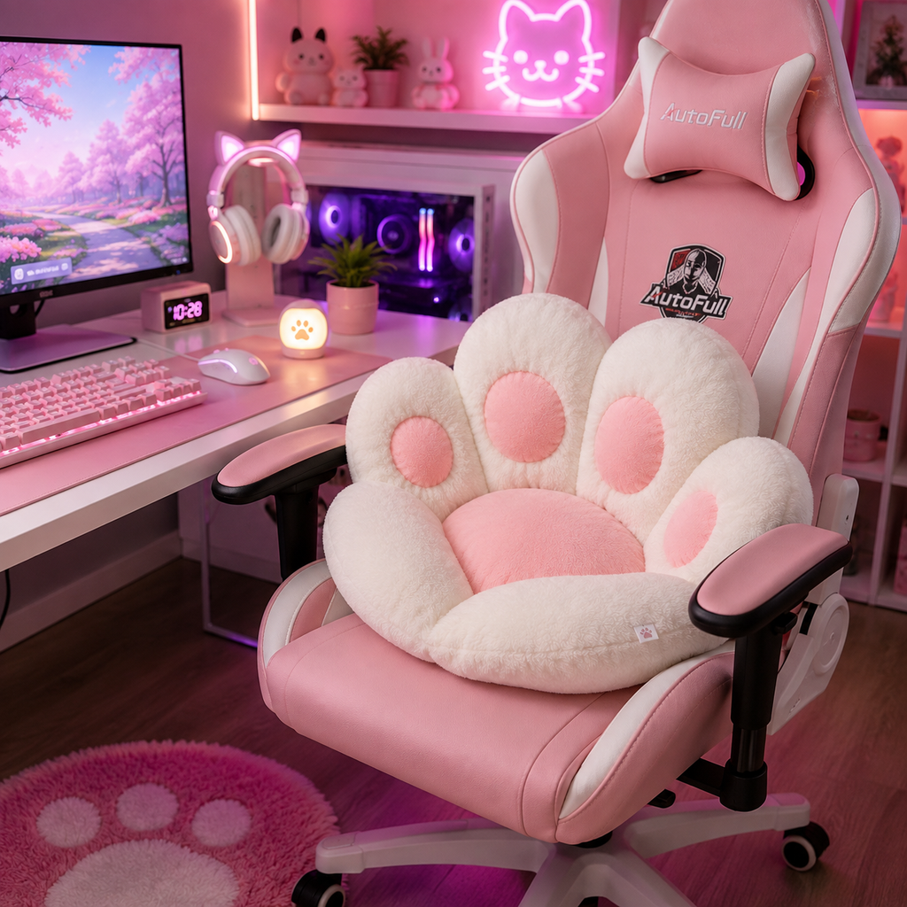 Cat Paw Gaming Chair Cushion