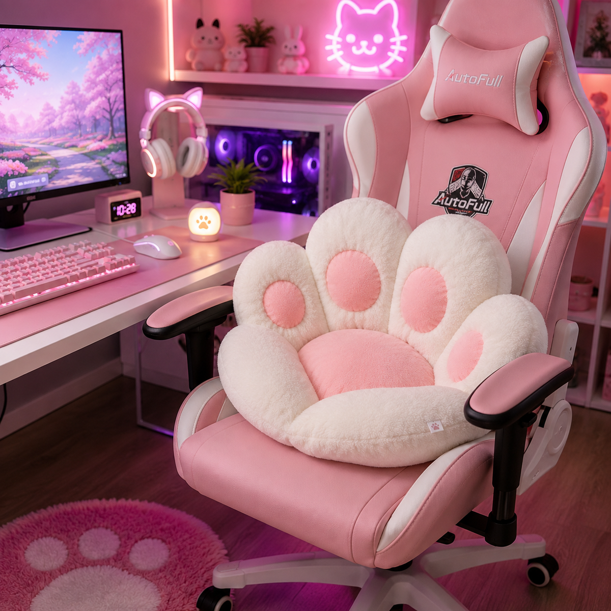 Cat Paw Gaming Chair Cushion