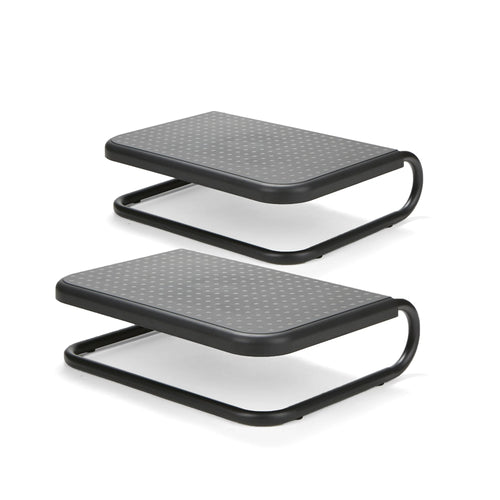 2-Pack Metal Monitor Risers – Black