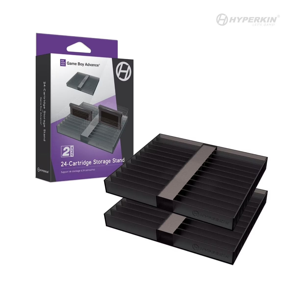 24-Slot Game Boy Cartridge Storage Stands – 2 Pack