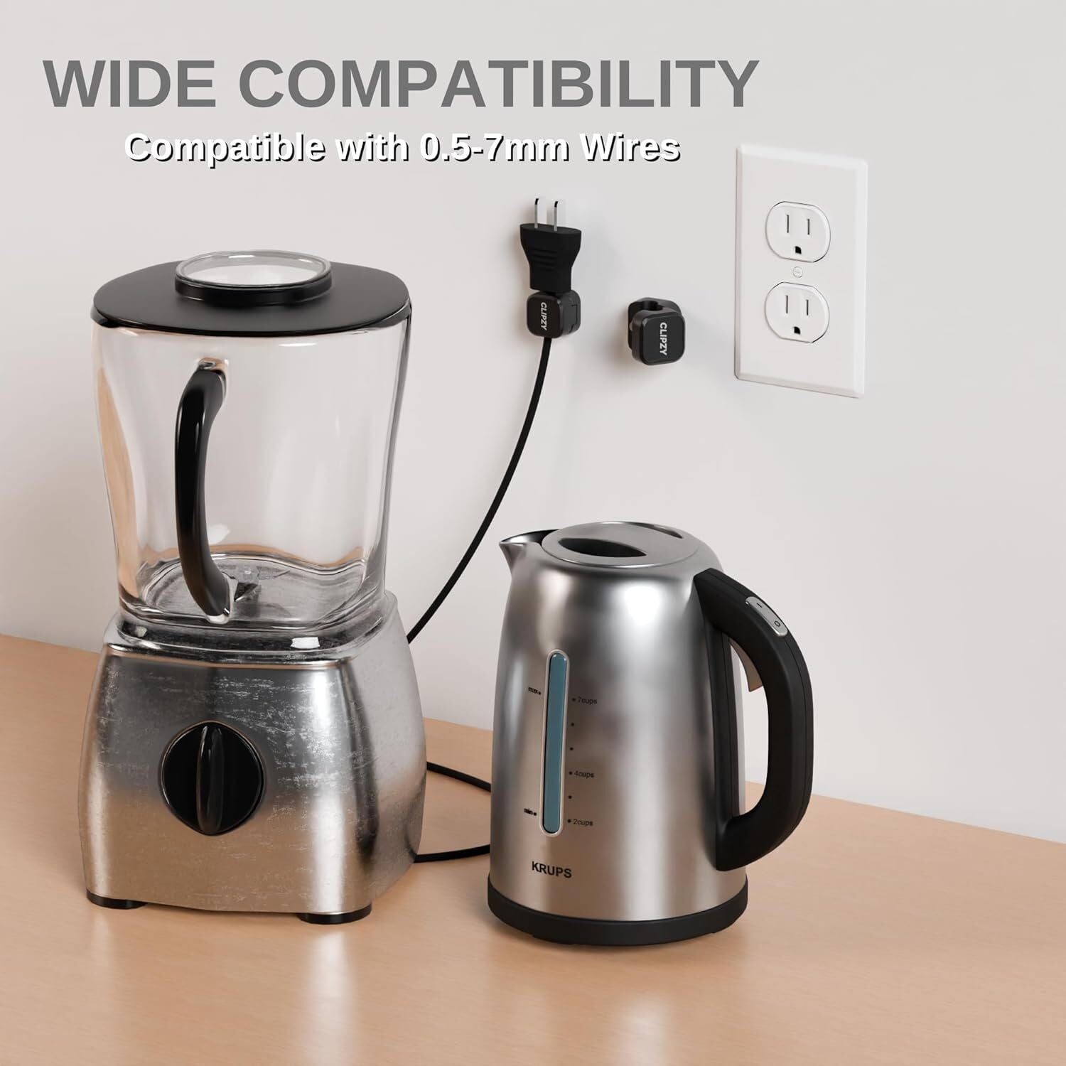 6-Pack Magnetic Cable Clips & Cord Holders