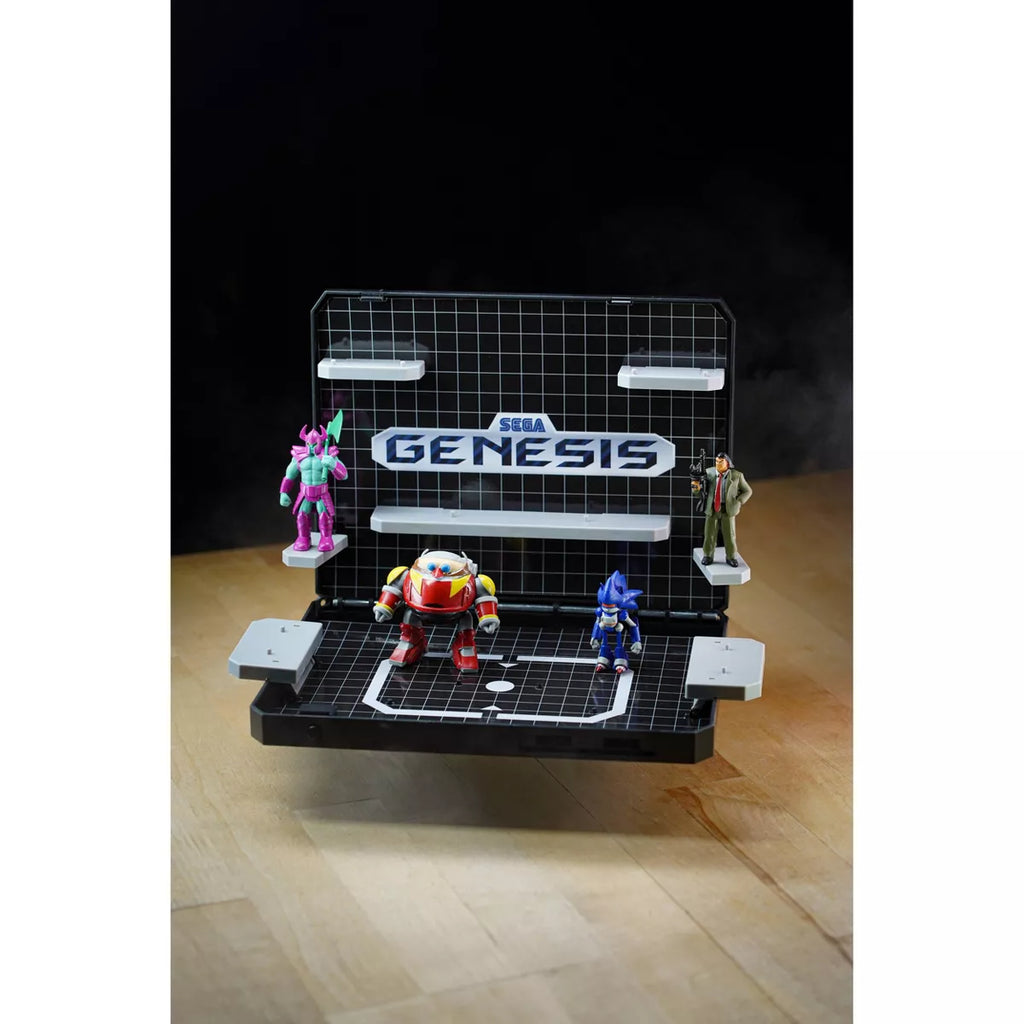 Sega Genesis Display Console - Supervillain Boss Bundle + Sonic 1