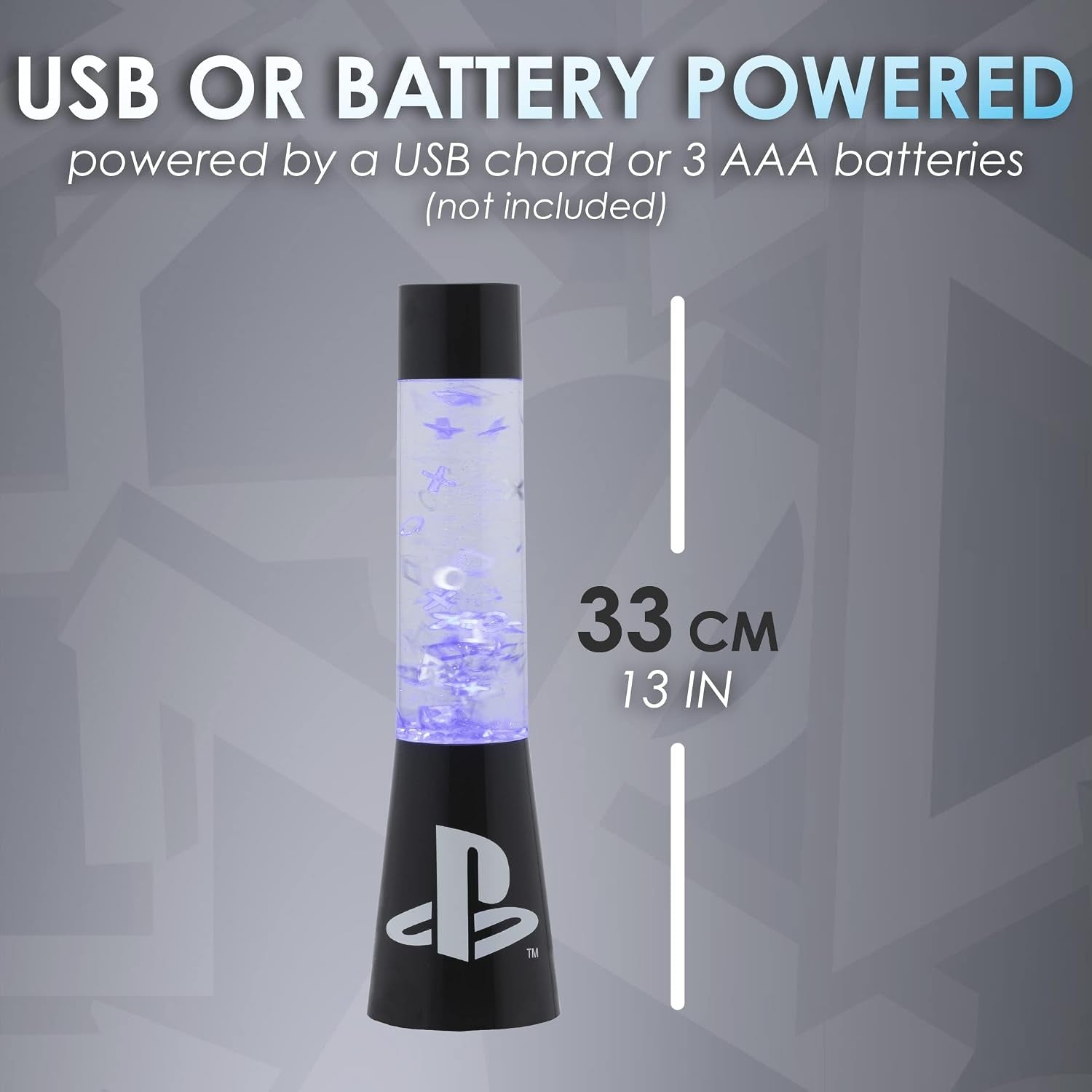 PlayStation Glitter Flow Lamp – 33 cm