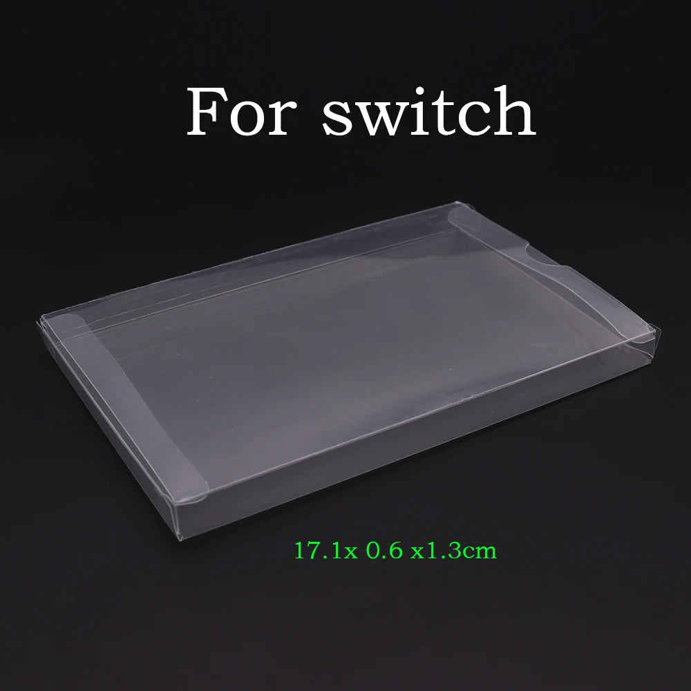 10-Pack Clear Retro Game Cartridge Protectors
