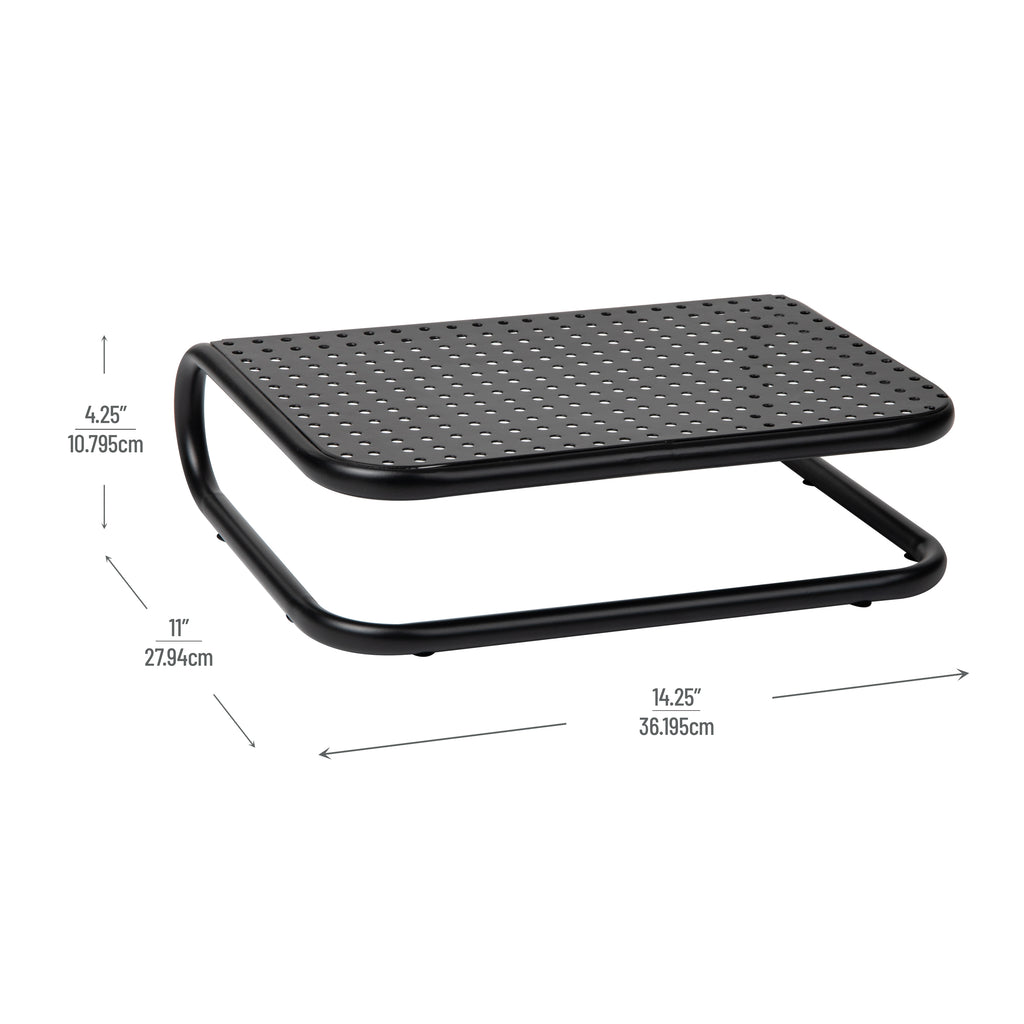 2-Pack Metal Monitor Risers – Black