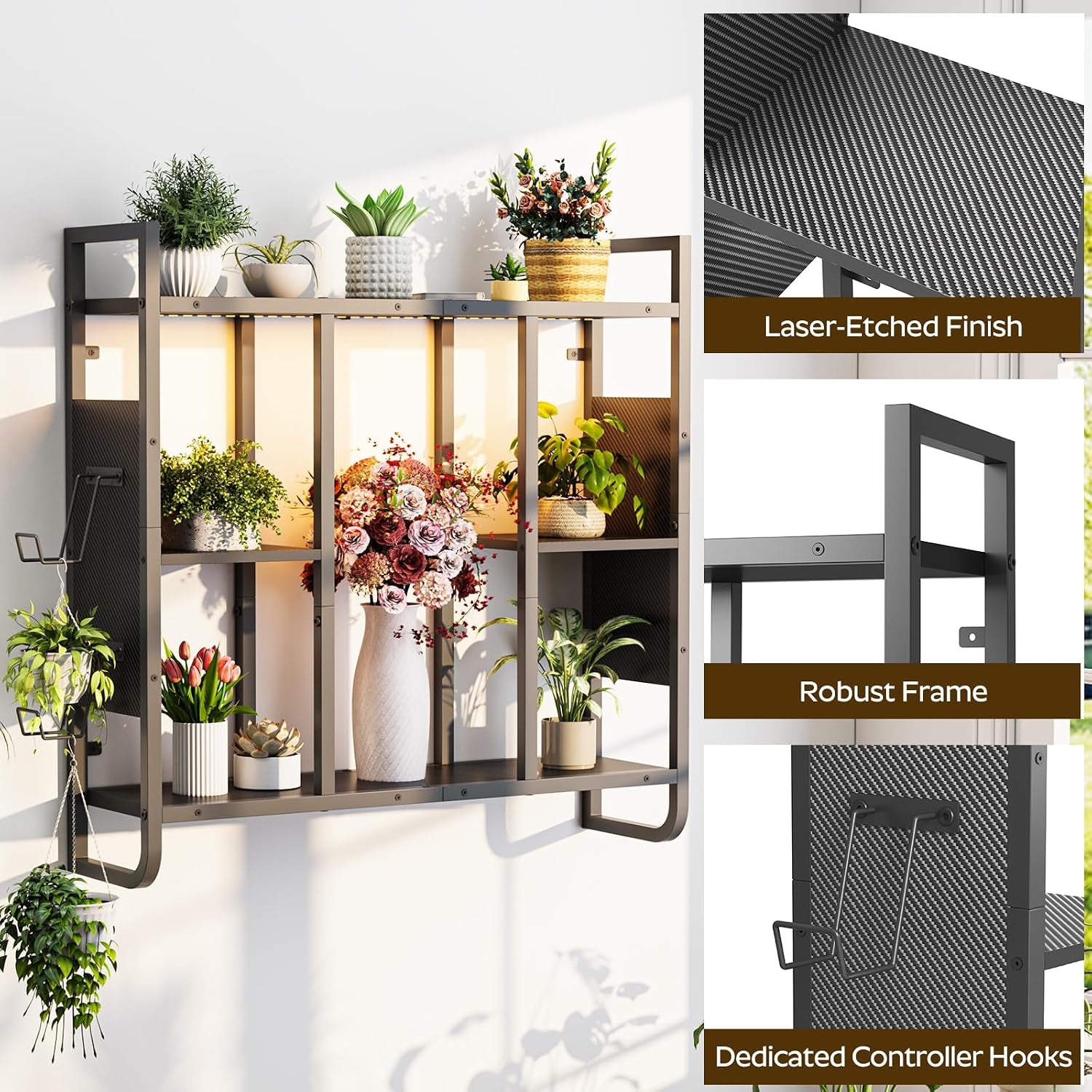 28.5″ 3-Tier LED Gaming Display Shelf
