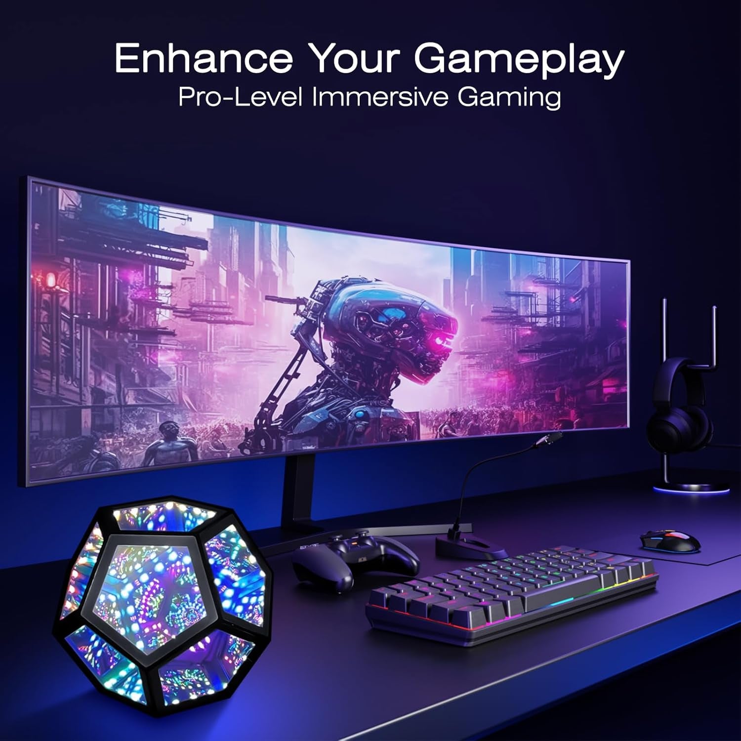 RGB Infinity Mirror Gaming Light