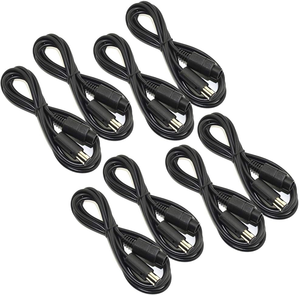 8-Pack 6 ft Wii/GameCube Controller Extension Cables