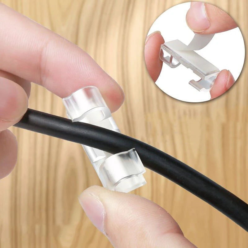 Self-Adhesive Cable Management Clips