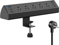 Clamp-On Desk Power Strip with USB-C