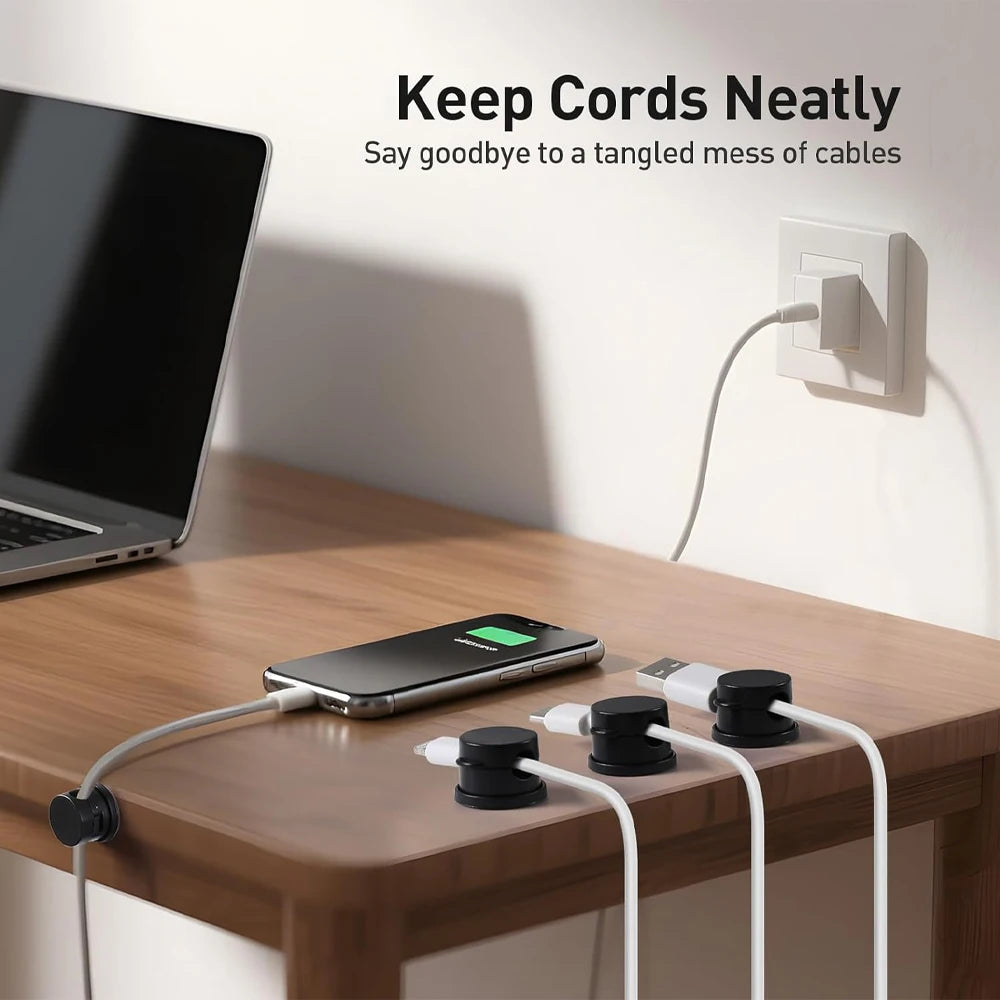 6-Pack Magnetic Cable Management Clips