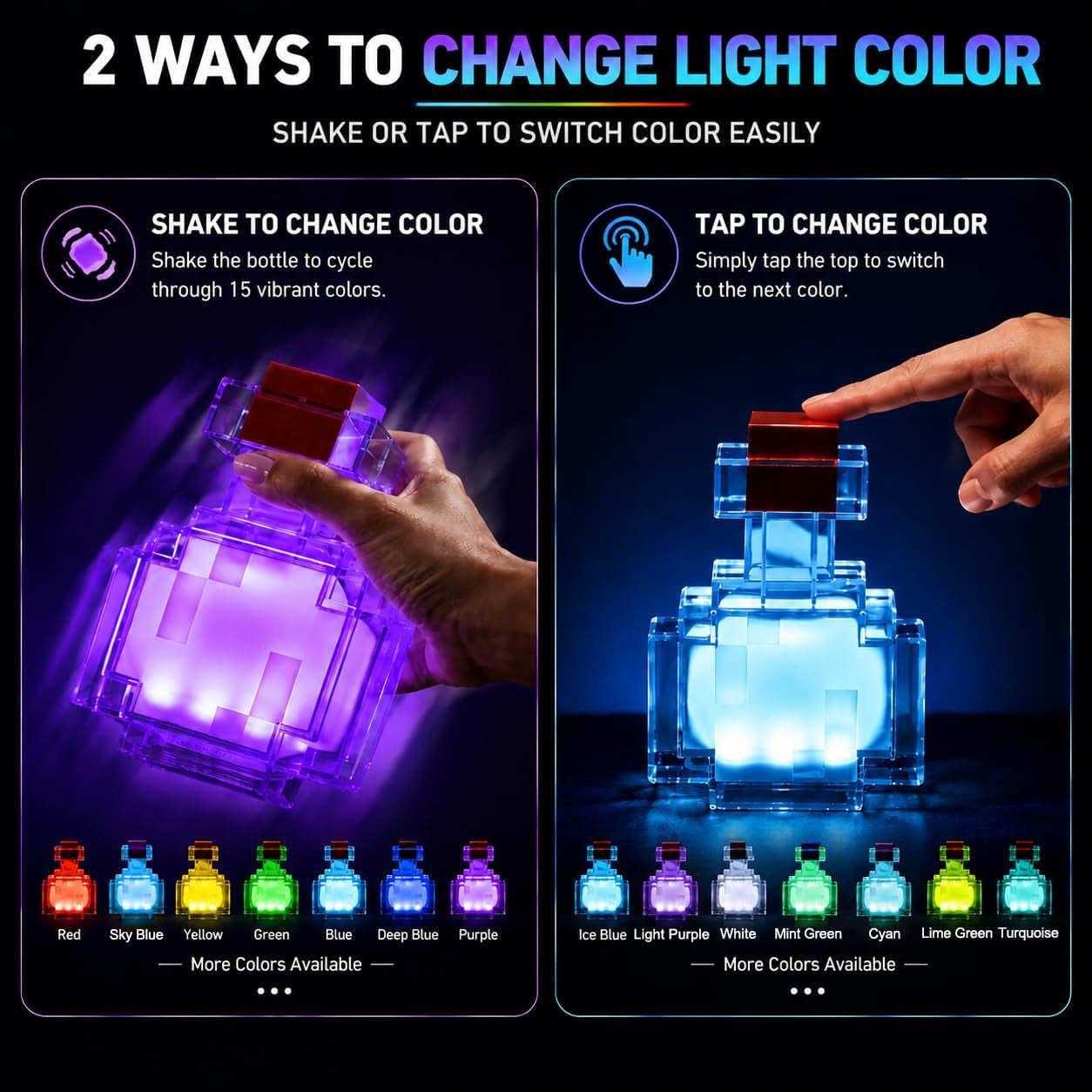 RGB Potion Bottle Gaming Lamp