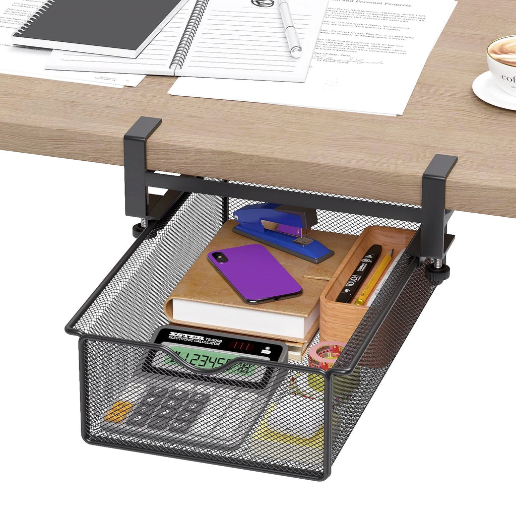 Slide-Out Under-Desk Organizer
